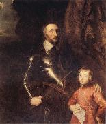 Anthony Van Dyck The Count of Arundel and his son Thomans oil